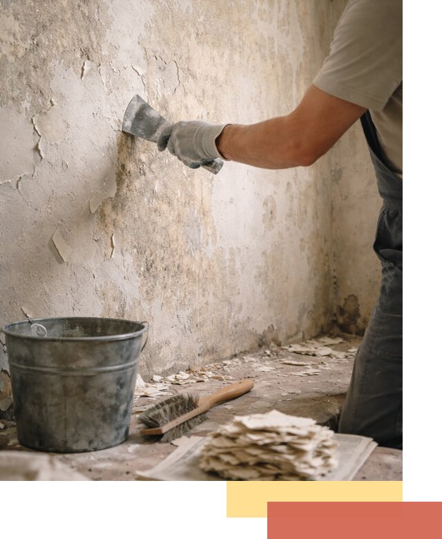 Удаление старой краски со стен в донском качественно и быстро