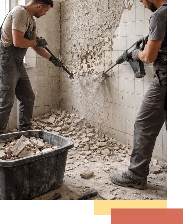 Демонтаж плитки со стен в донском быстро и аккуратно