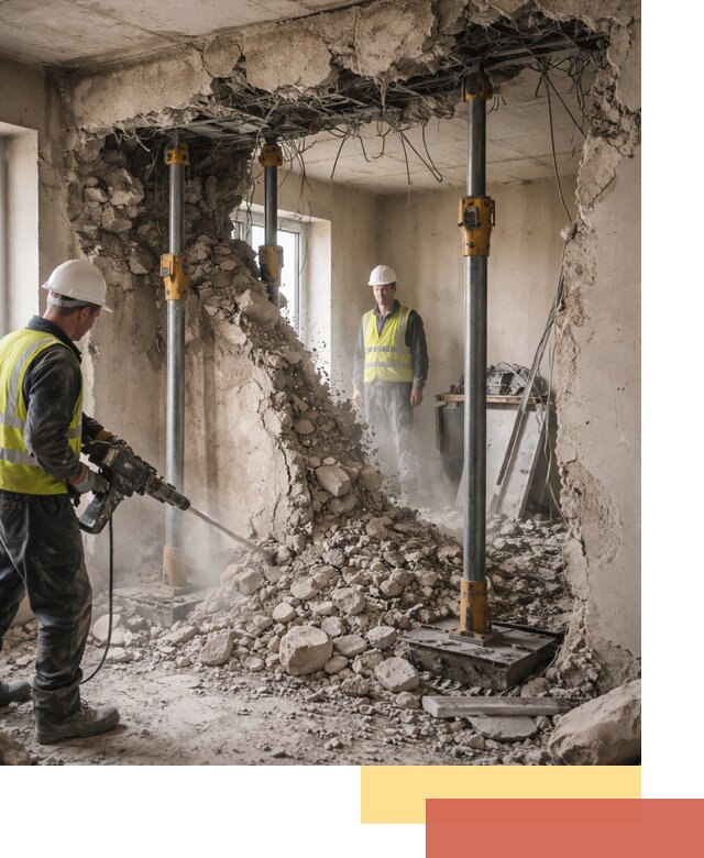 Снос несущих стен в донском с гарантией безопасности и качества