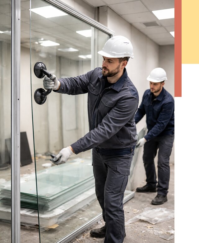 Демонтаж стеклянных перегородок в донском от 3242 руб. — быстро и недорого | ОТДЕЛОЧНИК-Днс