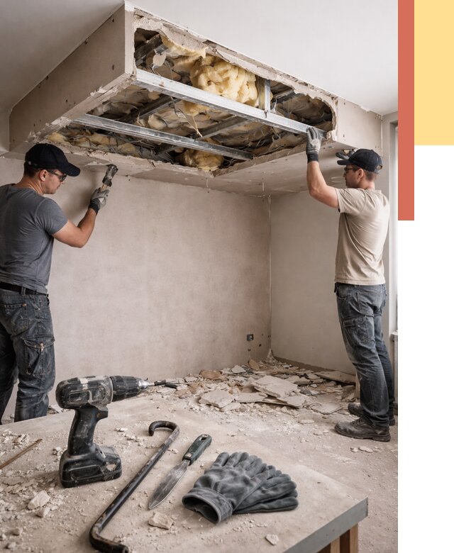 Демонтаж короба из гипсокартона в донском от 1540 руб. — быстро и недорого | ОТДЕЛОЧНИК-Днс