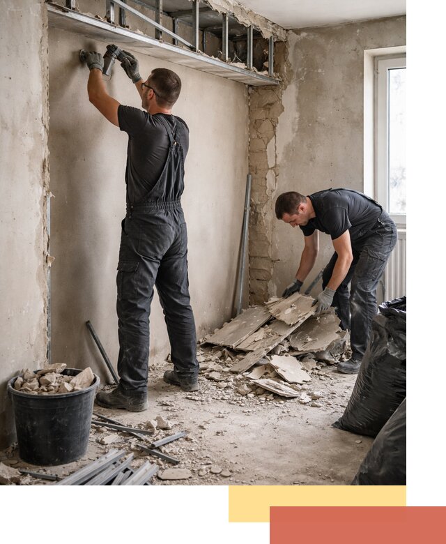 Демонтаж короба из гипсокартона в донском быстро и аккуратно