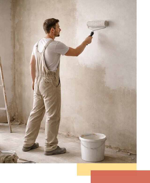 Грунтовка стен под отделку в донском профессиональным раствором