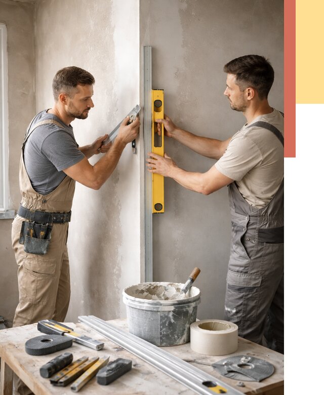 Выведение углов стен в донском от 1874 руб. быстро и недорого | ОТДЕЛОЧНИК-Днс