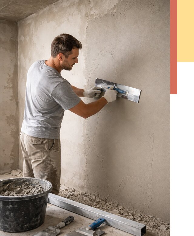 Штукатурка стен без маяков в донском от 7295 руб/м2 — услуги и цена | ОТДЕЛОЧНИК-Днс