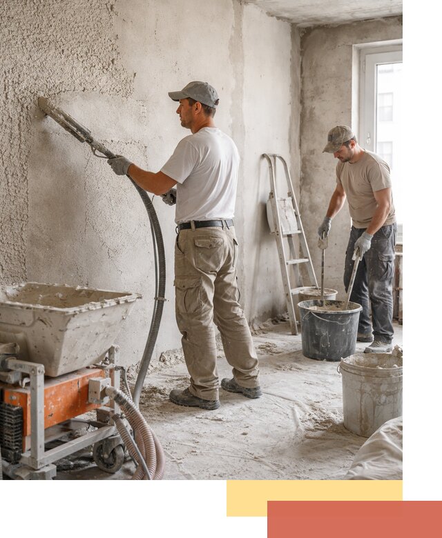 Машинная штукатурка стен в донском — быстро и качественно