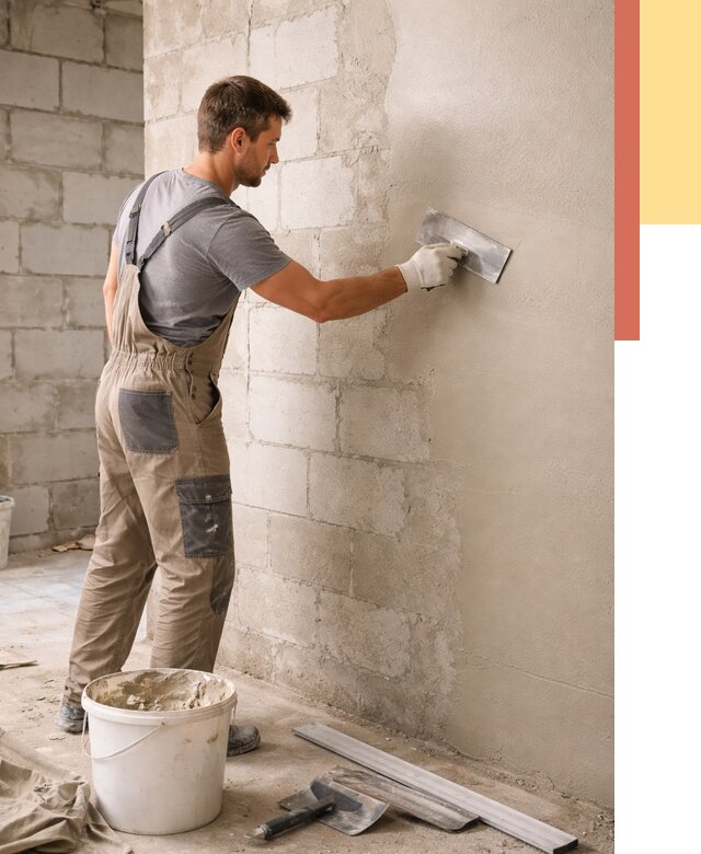 Штукатурка стен из газобетона в донском от 2128 руб./м2 — быстро и недорого | ОТДЕЛОЧНИК-Днс