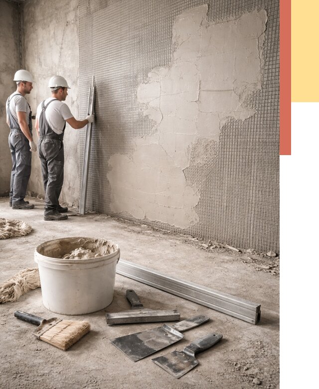 Штукатурка стен по сетке в донском от 5573 руб./м2 — быстро и недорого | ОТДЕЛОЧНИК-Днс