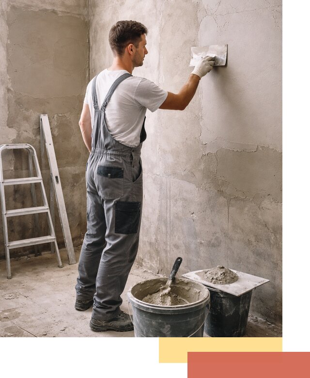 Штукатурка стен в ванной под ключ в донском