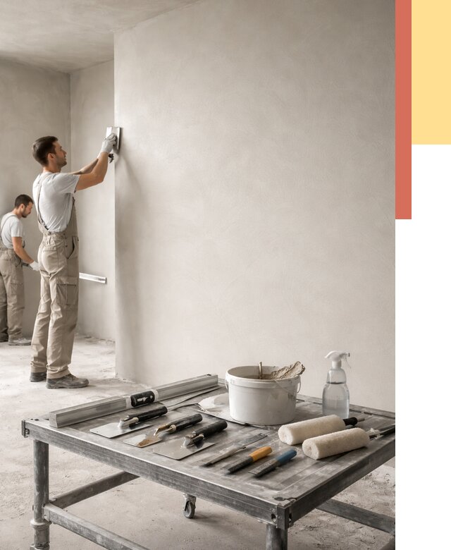 Штукатурка стен под покраску в донском от 4559 руб./м² — качественно и недорого | ОТДЕЛОЧНИК-Днс