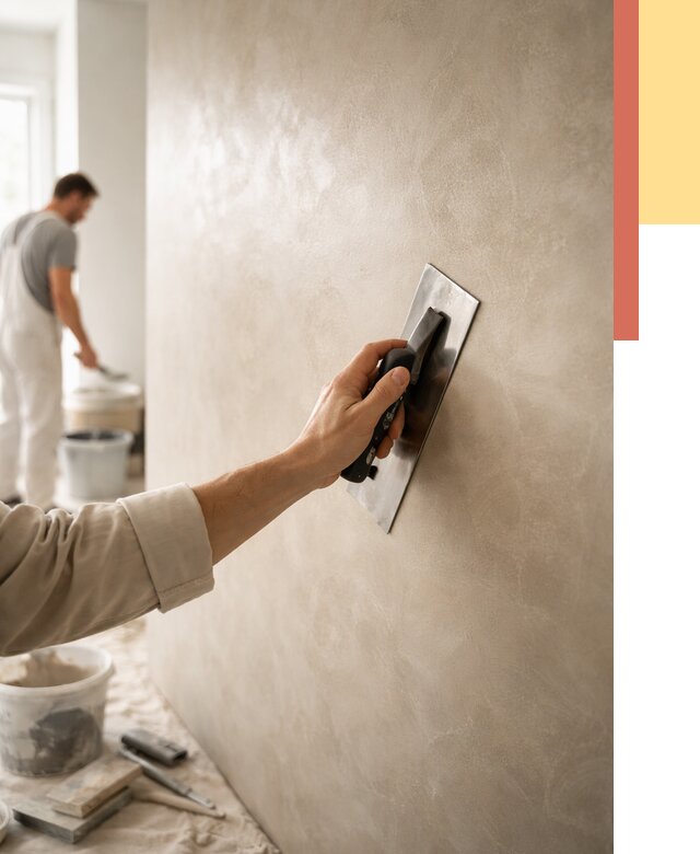 Венецианская штукатурка в донском от 3546 руб/м² — нанесение стен под ключ | ОТДЕЛОЧНИК-Днс