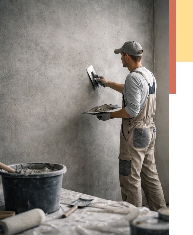 Декоративная штукатурка под бетон в донском от 2533 руб./м² — нанесение под ключ | ОТДЕЛОЧНИК-Днс