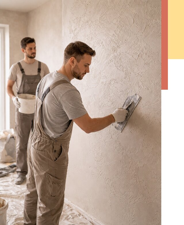 Фактурная штукатурка стен в донском от 4255 руб./м² — заказать под ключ | ОТДЕЛОЧНИК-Днс