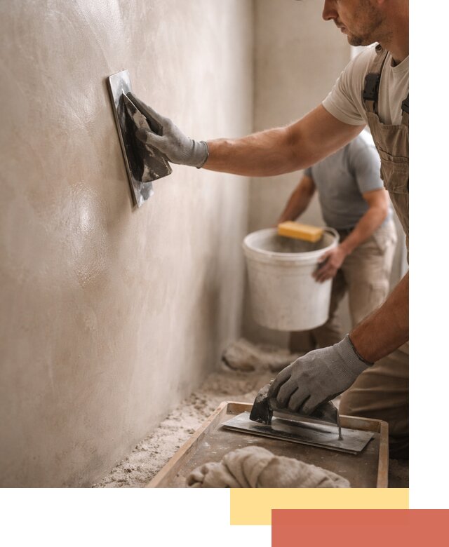 Нанесение марокканской штукатурки таделакт в донском