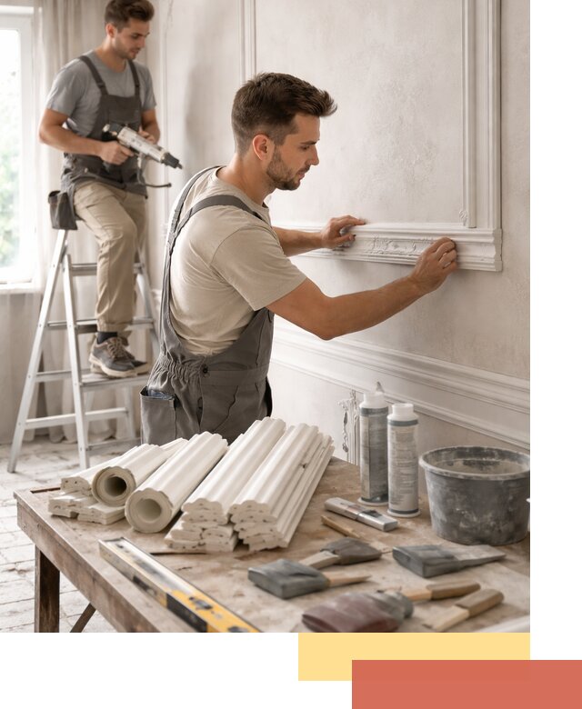 Монтаж лепнины на стены в донском профессионально и качественно