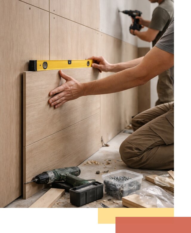 Профессиональный монтаж МДФ панелей на стены в донском