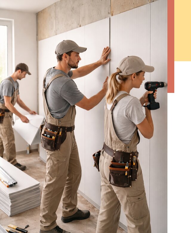 Монтаж ПВХ панелей на стены в донском от 456 руб/м2 — быстро и недорого | ОТДЕЛОЧНИК-Днс