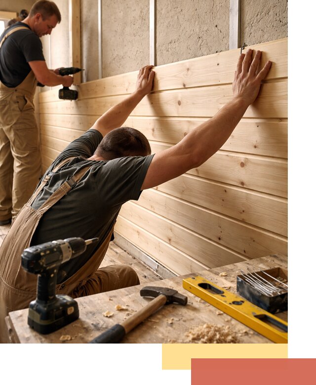 Монтаж деревянной вагонки на стены в донском быстро и качественно