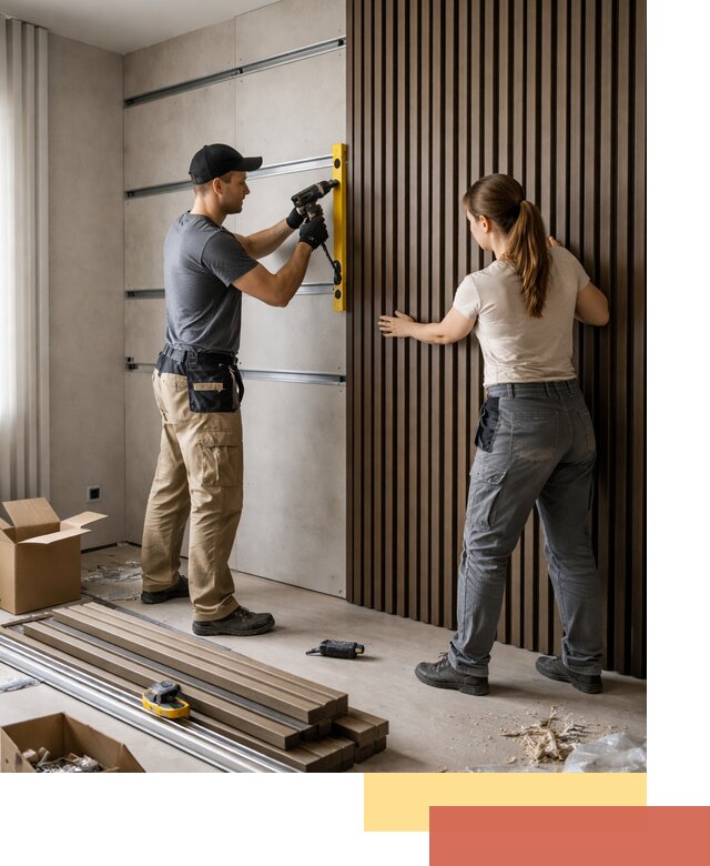 Монтаж реечных панелей на стены в донском