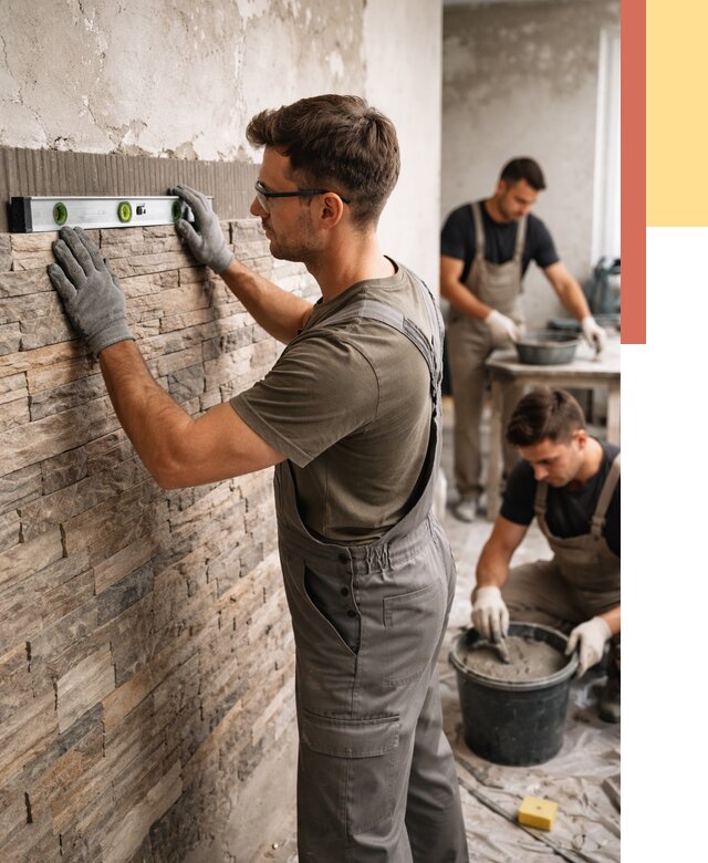 Монтаж искусственного камня в донском от 4559 руб. под ключ | ОТДЕЛОЧНИК-Днс