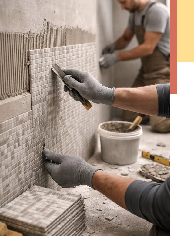 Облицовка стен мозаикой в донском от 3242 руб/м2 — укладка мозаики на стены | ОТДЕЛОЧНИК-Днс