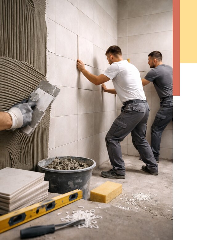 Укладка плитки на стены в донском от 861 руб. — качественно и недорого | ОТДЕЛОЧНИК-Днс