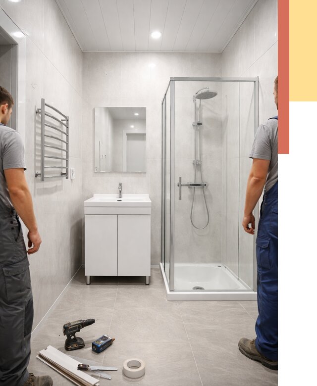 Отделка ванной комнаты панелями ПВХ в донском от 4559 руб. за м2 | ОТДЕЛОЧНИК-Днс