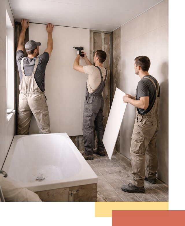 Отделка ванной панели ПВХ профессионально в донском