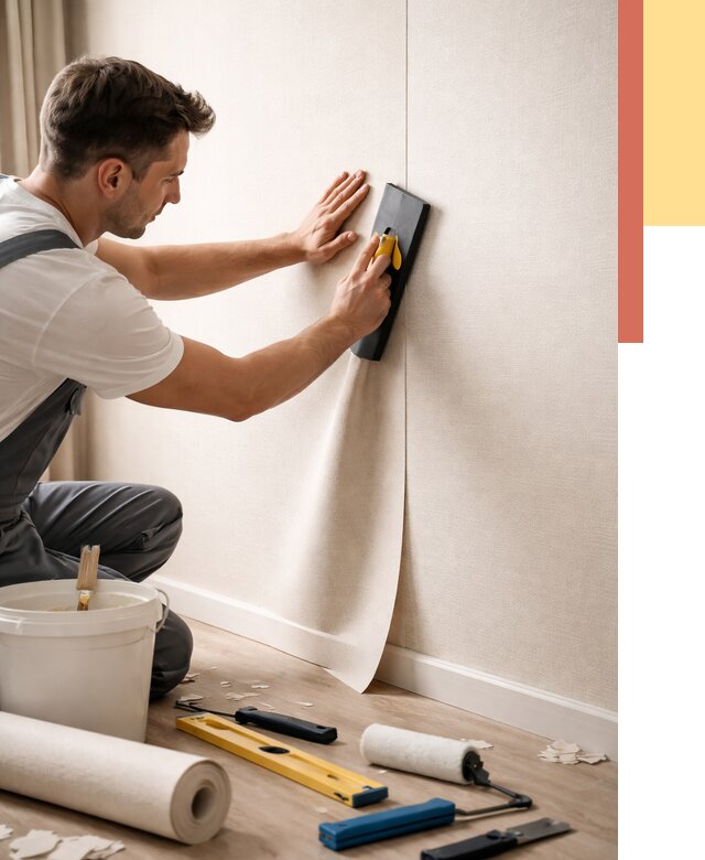 Поклейка виниловых обоев в донском от 4559 руб. | Быстро и недорого — ОТДЕЛОЧНИК-Днс