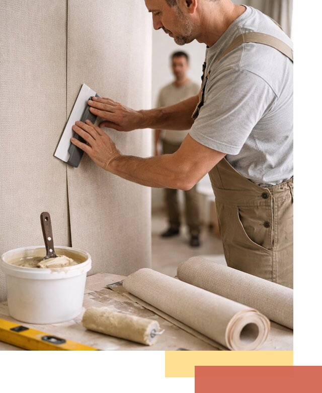 Поклейка текстильных обоев в донском профессионально и аккуратно