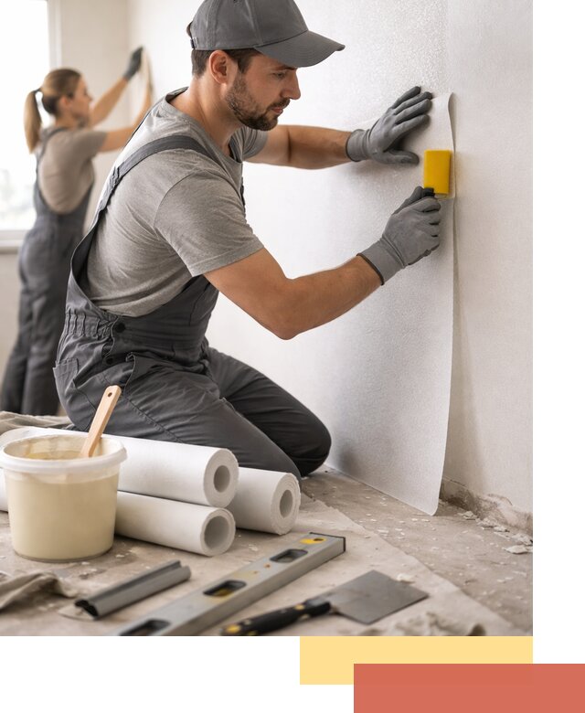 Поклейка стеклообоев профессионально в донском