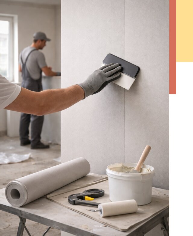 Поклейка обоев под покраску в донском от 3546 руб. за м2 | ОТДЕЛОЧНИК-Днс