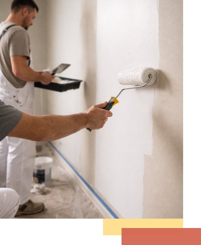 Покраска стен акриловой краской профессионально в донском