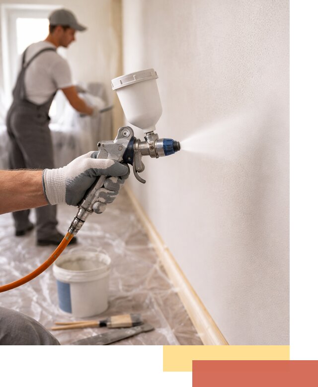 Покраска стен краскопультом в донском быстро и качественно