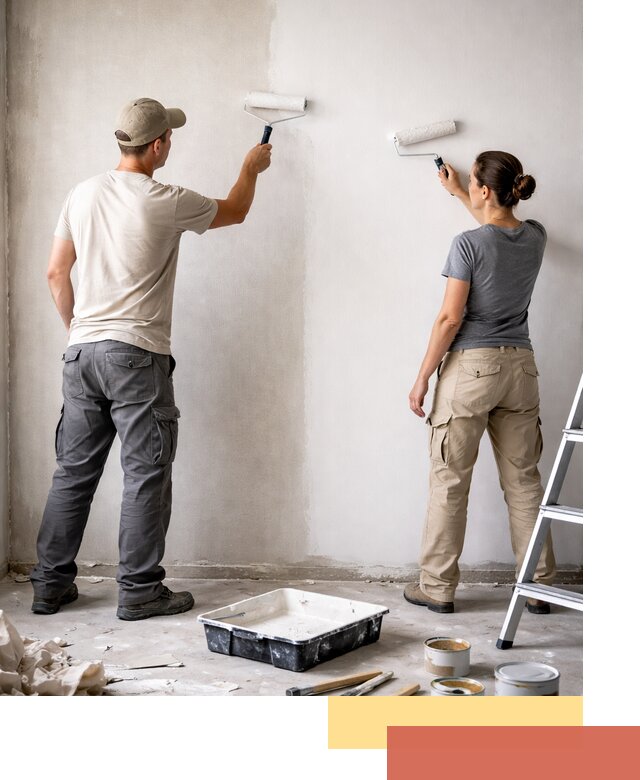 Окраска стен по стеклохолсту в донском качественно и долговечно