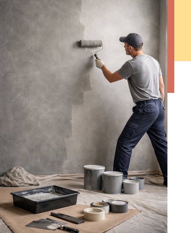 Покраска стен под бетон в донском от 659 руб. за м2 — быстро и недорого | ОТДЕЛОЧНИК-Днс