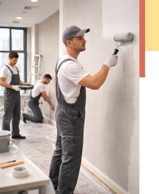 Покраска стен в офисе в донском от 8612 руб. — быстро и недорого | ОТДЕЛОЧНИК-Днс