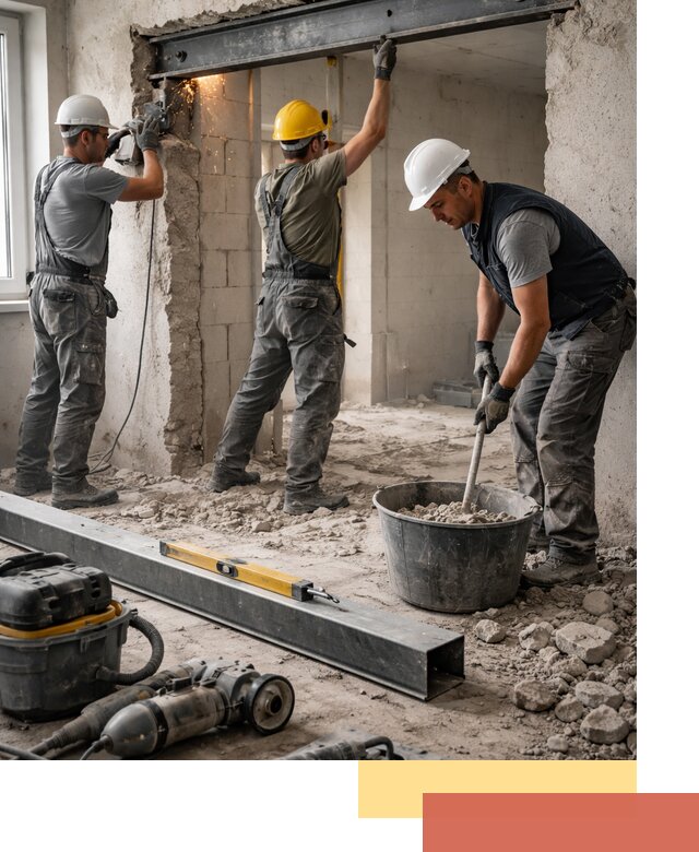 Создание проемов в стенах и несущих конструкциях в донском