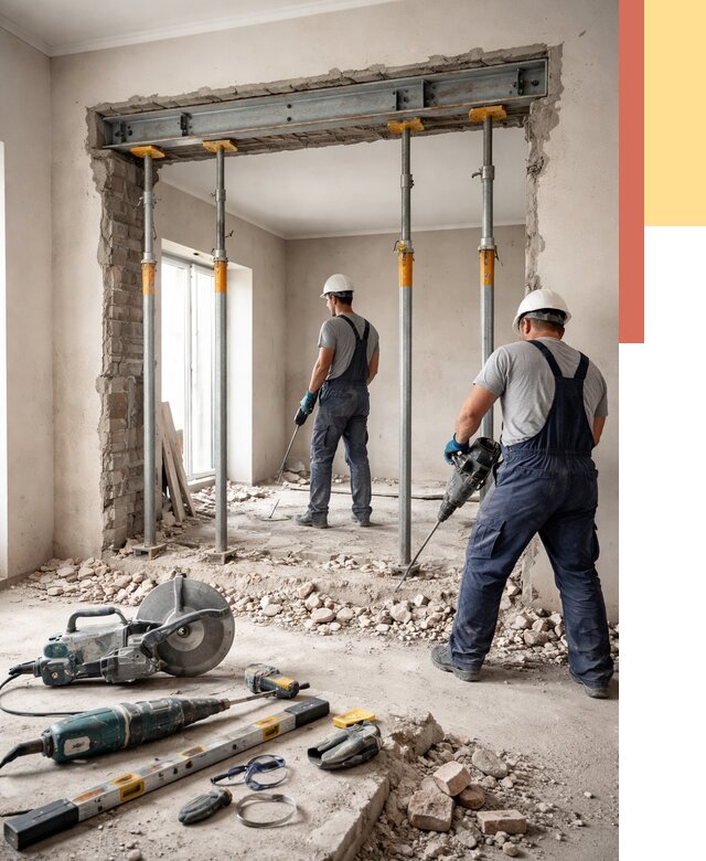 Прорезка проема в стене в донском от 4559 руб. — быстро и недорого | ОТДЕЛОЧНИК-Днс