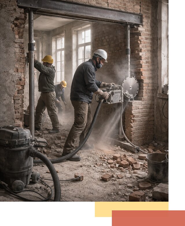 Прорезка проема в стене под дверной или оконный проем в донском