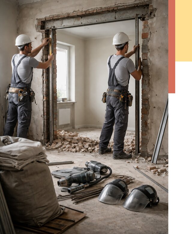 Расширение дверного проема в донском от 12665 руб. под ключ | ОТДЕЛОЧНИК-Днс