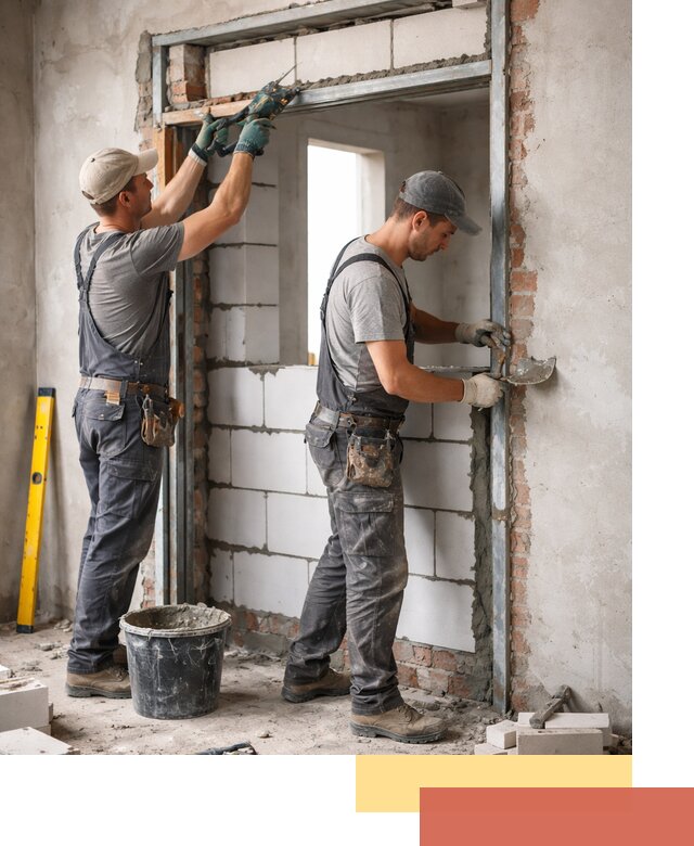 Закладка дверного проема под ключ в донском: демонтаж, монтаж, отделка