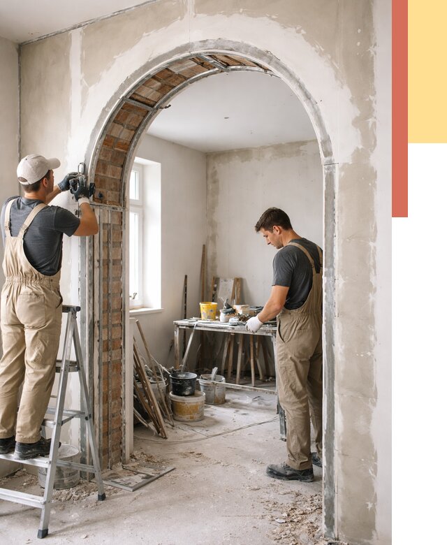 Устройство арочного проема в донском от 9625 руб. под ключ — быстро и недорого | ОТДЕЛОЧНИК-Днс