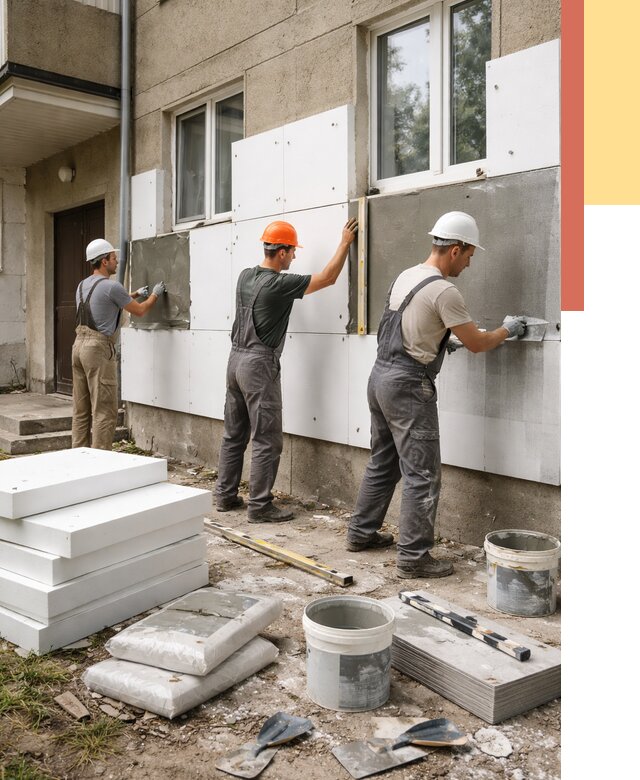 Утепление стен пенопластом в донском от 1773 руб. — недорого и под ключ | ОТДЕЛОЧНИК-Днс