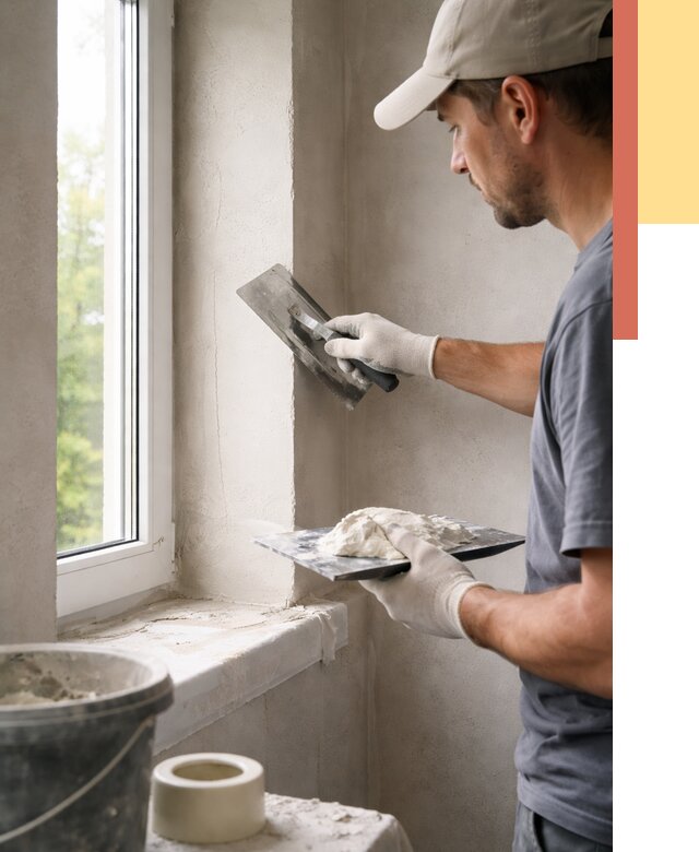 Штукатурка откосов в донском от 4559 руб/м² — услуги и выравнивание под ключ | ОТДЕЛОЧНИК-Днс