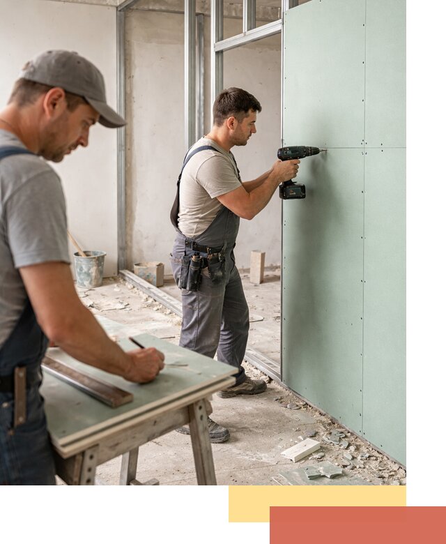 Перегородки из влагостойкого гипсокартона под ключ в донском