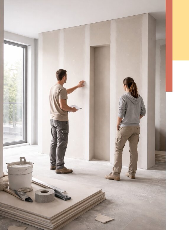 Зонирующая перегородка из гипсокартона в донском от 2837 руб. под ключ | ОТДЕЛОЧНИК-Днс