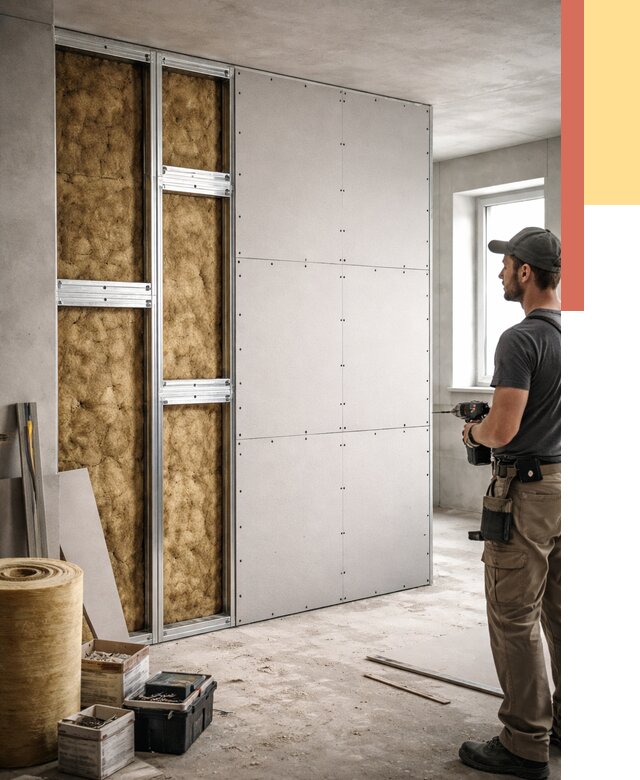 Усиленная перегородка под навеску в донском от 12969 руб. — монтаж под ключ | ОТДЕЛОЧНИК-Днс