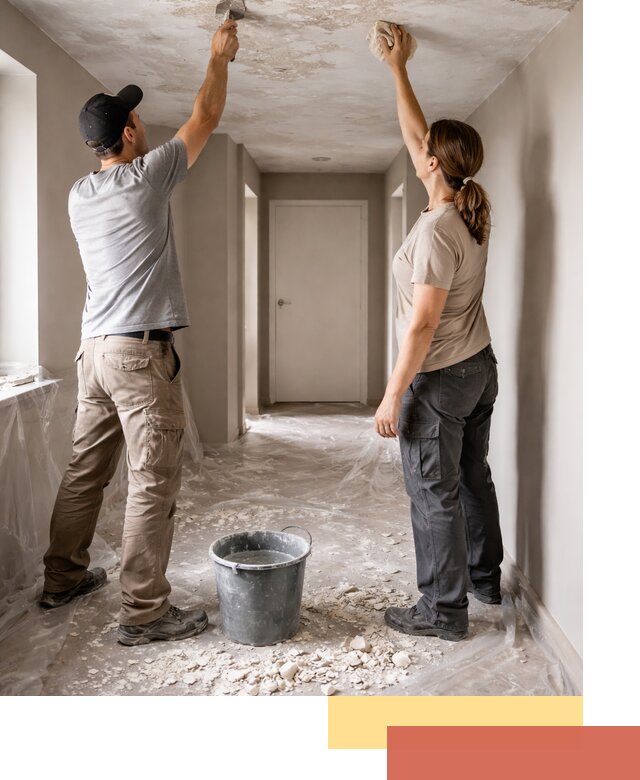 Удаление побелки с потолка в донском — быстро и аккуратно