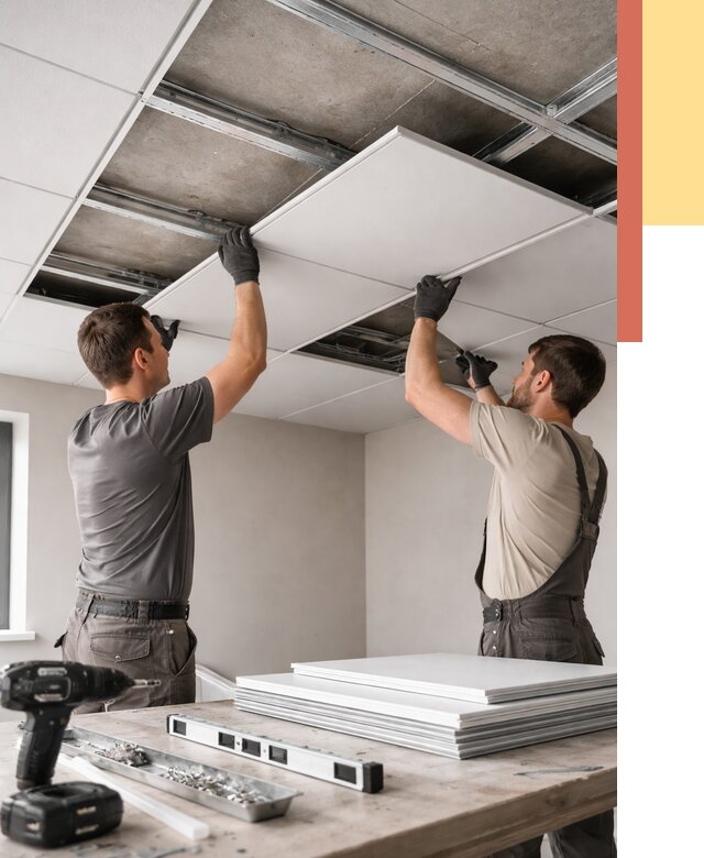 Монтаж кассетного потолка в донском от 4559 руб/м2 — установка и сборка | ОТДЕЛОЧНИК-Днс